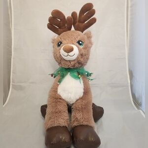 BAB 2019 Boy Reindeer Plush with Jingle Bell Collar Accessory